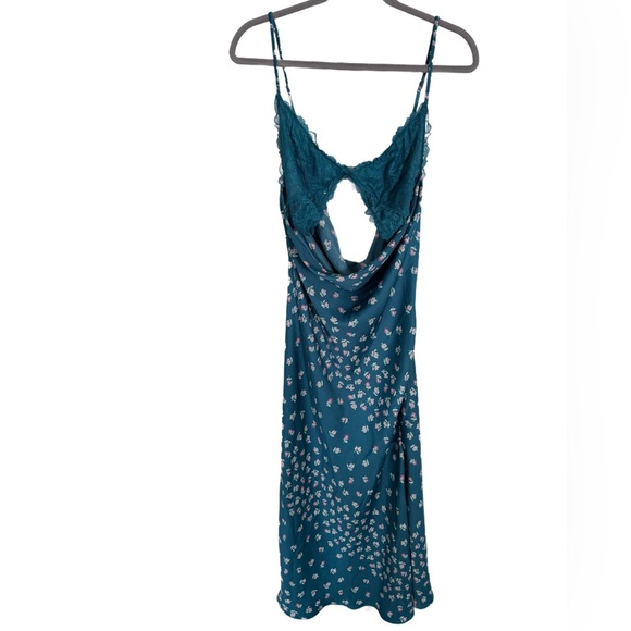 NWOT Free People Intimately Gossamer Glow MIDI Slip dress size small lace floral - Picture 9 of 11